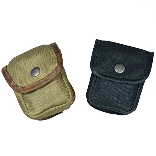 Hide & Drink, Water Resistant Waxed Canvas Belt Pouch, Multi-Purpose Bag, Utility Pouch For Hiking Hunting Fishing, Camping & Outdoor Accessories, Handmade Includes 101 Year Warranty (Fatigue) #TOP5