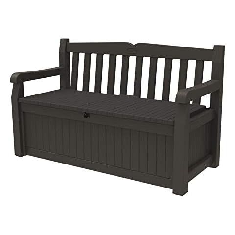 Keter Solana 70 Gallon Storage Bench Deck Box Cover