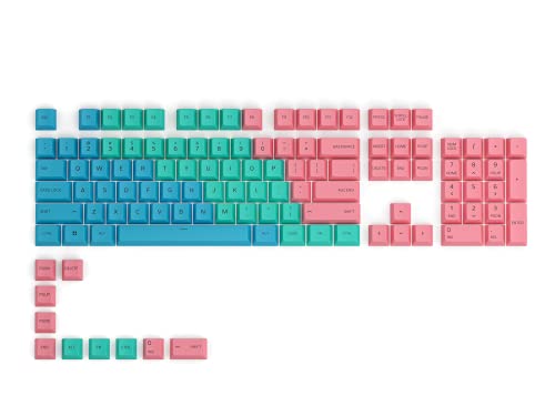 Glorious PC Gaming Race GPBT Keycaps - 114 PBT Tastenkappen, ANSI, US-Layout, pastello