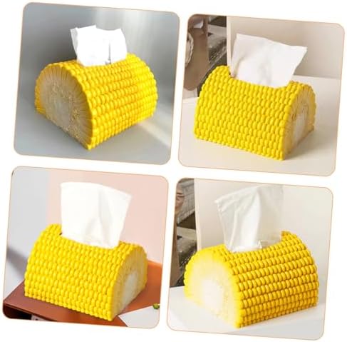 Creative Corn Shaped Tissue Box Cover Resin Napkin Holder for Home Decor Practical Storage for Kitchen Bathroom Bedroom Office Hotel and Restaurant Use image 5
