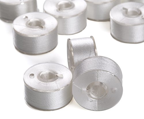 Bobinas de hilo de poliéster Simthreads tipo A 144 piezas blancas para bordar a máquina sin paradas 4