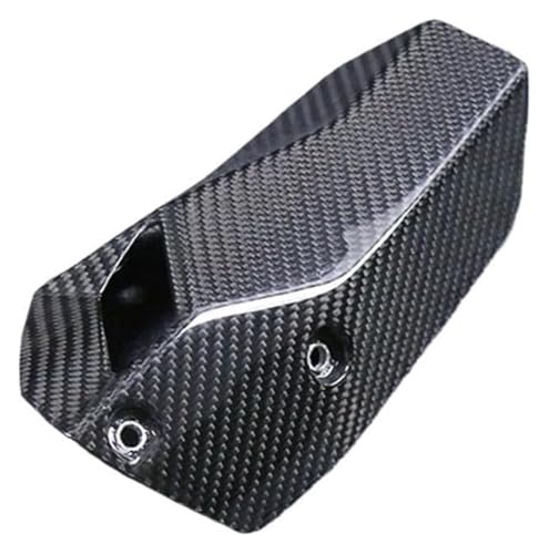 Couvercle échappement S1000XR en carbone pour éviter les brûlures et usures de la moto