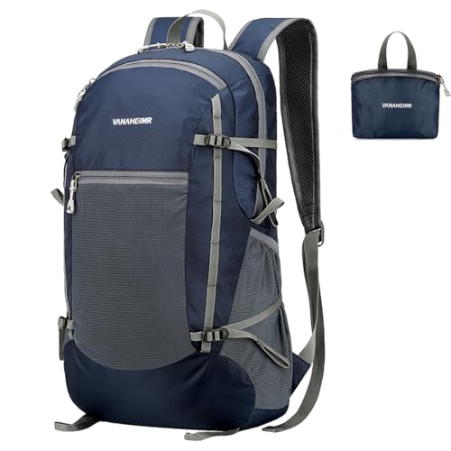 A-QMZL Mochila de senderismo, camping, senderismo, deportes al aire libre, impermeable, bolsa de montañismo, 30 L, mochila de escalada, senderismo, camping, para hombres y mujeres, azul, 30L