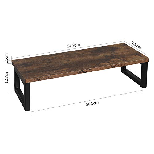 Support de moniteur OROPY en bois et métal, réhausseur de bureau - 5