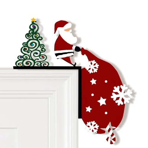 Audio frequency% Weihnachten Türrahmen Deko Weihnachtsmann Deko...