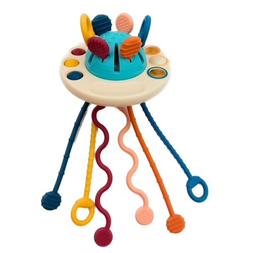Digil Montessori Toys for 12M+, Food Grade Silicone Pull String Activity Toy, Sensory Toys for Toddlers, Travel Toys for Babies, Fine Motor Skills Toys Gift for Girls Boys (Classic) (B0CR6L8LN7) Amazon Price History, Amazon Price Tracker