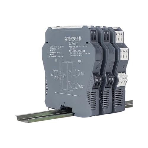 Barrière de sécurité antidéflagrante à résistance thermique QD-6917, une entrée et sortie, barrière d'isolation d'extrémité détection