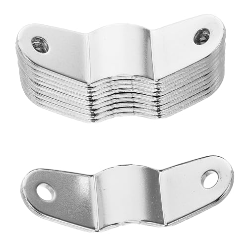 Garneck 10pcs Drum Kit Accessories Stable Drum Bracket Snare Drum Lug Connectors Drum Stands Snare Drum Stand Heavy Duty Drum Leg Installation Base Tongue Drum Holder Drum Part Silver Iron