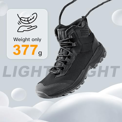 FREE SOLDIER Men's Tactical Hiking Boots Breathable Desert Boots Lightweight Work Military Boots3