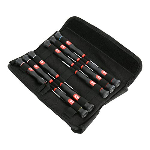 STIER Elektroniker Schraubendrehersatz, 11-teilig, für hochpräzises arbeiten, Schraubendreherset, Schraubenziehersatz, Elektrowerkzeug, Elektronik Schraubendreher