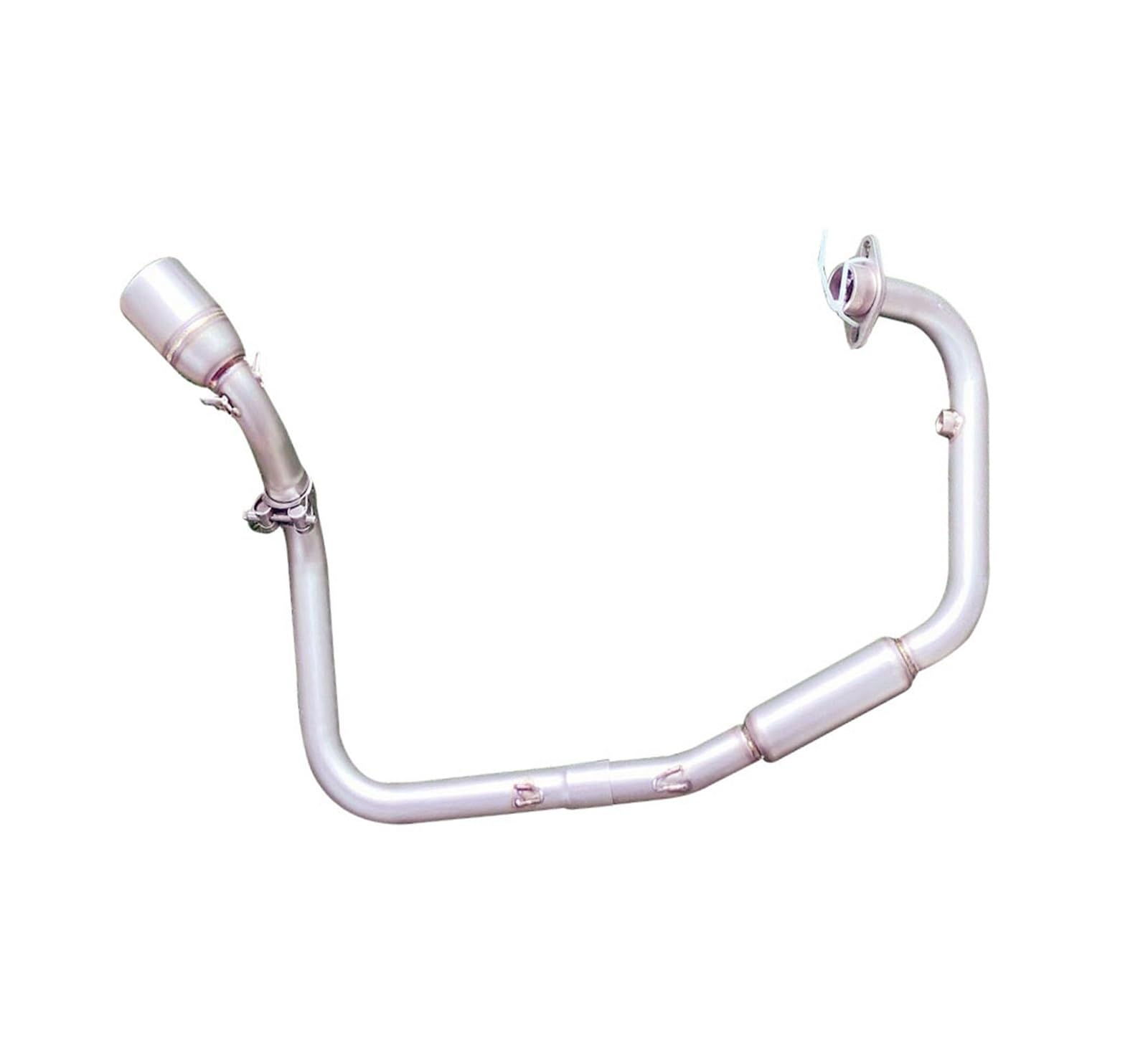 Tubo Di Scarico Moto Scarico Modifica Anteriore Metà Collegamento Tubo Collegamento 51mm Silenziatore Slip-On Per Benelli Per TNT125 Per TNT135 2017-2022 Scarico Moto