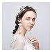 Produktbild Blumen Kranz Braut Tiara Haarschmuck Weiße Fee Hochzeit Zubehör Hochzeit Schmuck &Blumenkranz (größe : 45cm)