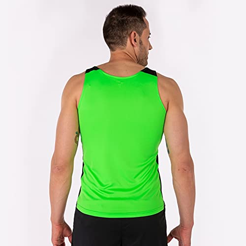 Joma Camiseta Tirantes Record II Verde flúor Negro, M