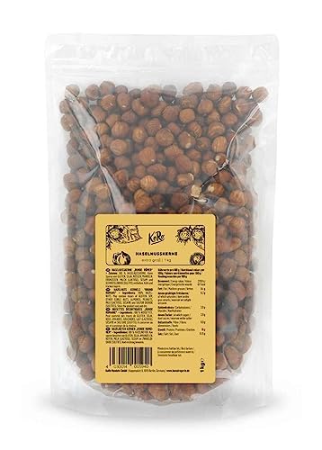 KoRo - Avellanas molidas 1 kg - 100% natural - Sin aditivos - Vegano - Fuente de fibra