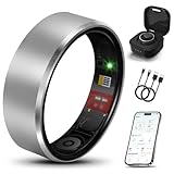 Milavan Smart Health Ring 2.0 for Women Men, Slim Scratch & Fingerprint Resistant Design, Efficient Chip Fitness Tracker, Monitors Heart, Blood Oxygen & Pressure, Sleep, Steps, Waterproof, Silver 11