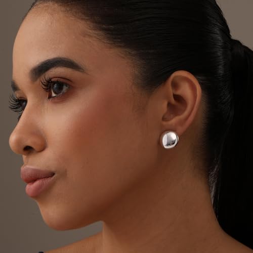 LeCalla 925 Sterling Silver Small Medium Clip On Earrings Non-Pierced Clip-On Stud Earring for Teen Women2