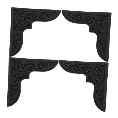 DOITOOL 4pcs Mini Book Corners Pu Album Corner Protectors Notebook Protectors Decorative Book Edge Guards Lightweight