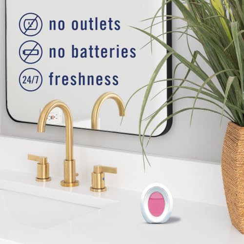 Image of Febreze Odor-Fighting Bathroom Air Freshener for Small Spaces, Cranberry Crumble and White Pine & Juniper Berry Scent, 4 Count