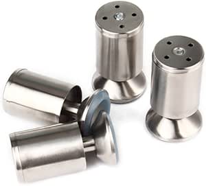 Amazon.com: 4pcs Stainless Steel Round Leg Protect Stand for Cabinet ...