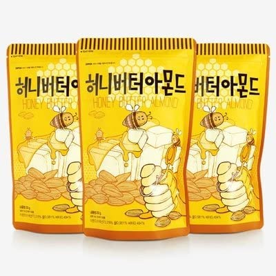 Gilim Honey Butter Almond 210g Pack of 3 .1 Pack 7.4 Ounce Pack of 3