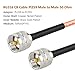 MOOKEERF RG316 CB Coax Cable - 10FT UHF PL259 Male to Male CB Antenna Cable 50 Ohm for HAM Radio,Antenna Analyzer,Dummy Load,SWR Meter