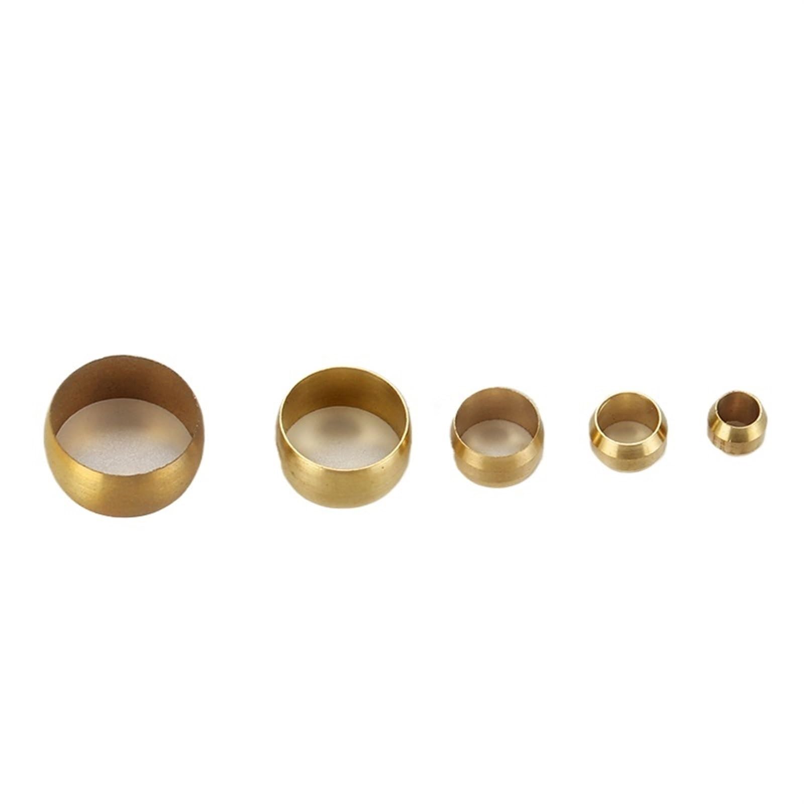 Virole Double Conique en Laiton, 4 6 8 10mm OD, Manchon de Compression, raccords de Bague d'étanchéité, système de Lubrification centralisé, 10 pièces (Color : Tube OD 14mm)