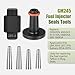 pinflaw 1 PC Automotive Fuel Injector Seal Tool Kit, CNC Process Metal Accessories, Replacement for OEM Part Number 18683AA000 EN-51105 EN-49245, Compatible with General Motors (Black & Silver)