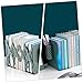 Artibetter Creative Telescopic Folding Book Stand Pen Holder Adjustable Metal Bookends for Office and Student Use Space-Saving Bookshelf Organizer