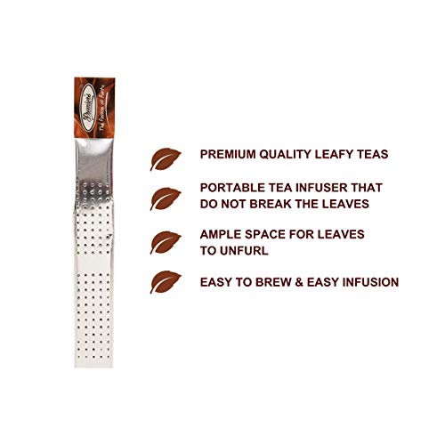 Image of Premiers Chocolate Flavoured Tea, Dessert-Inspired Black with Creamy Cocoa Notes, Magic Tea Wands Stick Infuser, 12 Wands, 30 g, Suitable for Hot or Iced Brewing, White Box