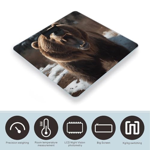 Báscula digital de baño FekiLoot con pantalla LCD miniatura 3