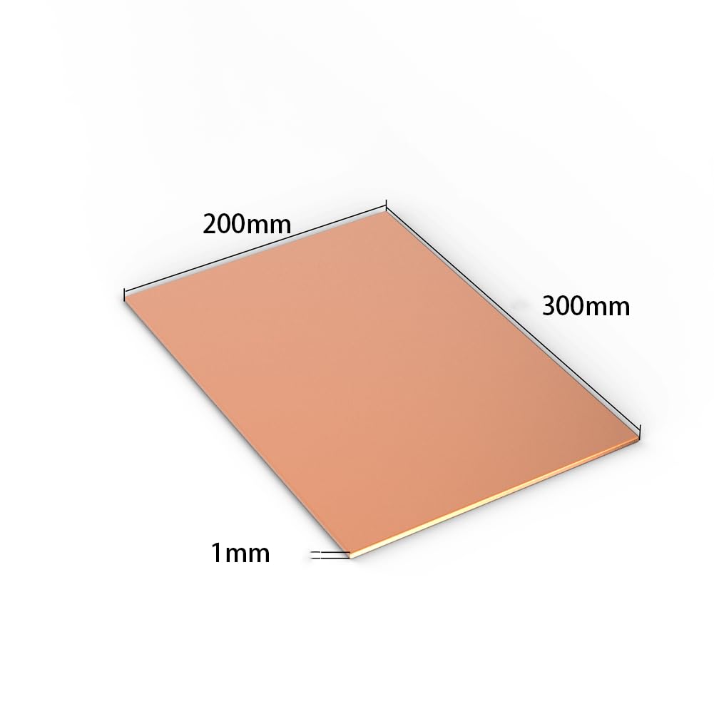 T2パープル銅板99.99%純銅板DIY工芸品産業機械のメンテナンスに使用されます,1mm*200mm*300mm