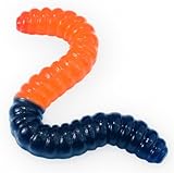 Giant Gummy Worm - Large 2 Pound Gummy Candy with Big Fruity Flavor from GGB Candies (Blue Raspberry/Orange)