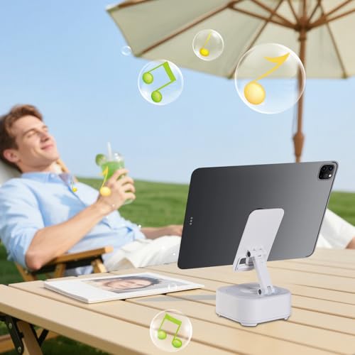 Support de téléphone réglable et haut-parleur portable pliable - 2