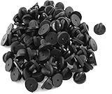 Rubber Pin Backs, 100PCS Lapel Pin Backs, Pin Safety Backs for Brooch Tie Hat Badge Insignia, Black