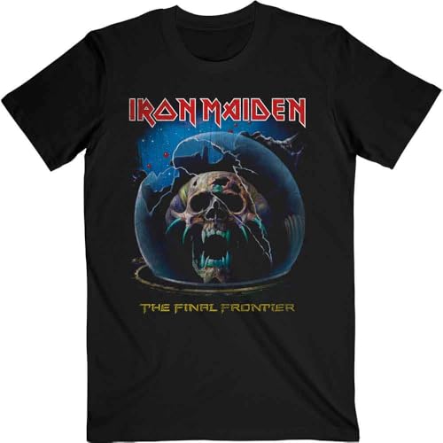 Iron Maiden Astro Dead V.1. Official Tee T-Shirt Mens Unisex (X-Large) Black