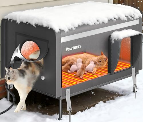 Pawtners Heated Outdoor Cat House