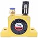 (2-Pieces) GT8 1/8'' Pneumatic Turbine Vibrators, Silent Golden Industrial Turbine Vibrator for hopper Golden with Free Muffler, Pneumatic Ball Vibrators With Silencer and Connector