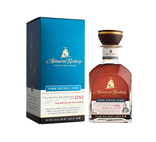 Perfetto come regalo Admiral Rodney HMS ROYAL OAK Extra Old Saint Lucia Rum 40% Vol. 0,7l in Giftbox