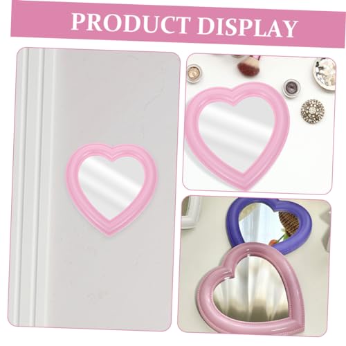 Espejo de maquillaje en forma de corazón de minkissy miniatura 5