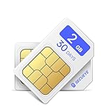 SECUEYE 4G LTE SIM Card - Data Only - Prepaid No Contract Nationwide Coverage for Security Cameras, Mobile Hotspots, Routers, Unlocked IoT Devices (2GB/30Days)
