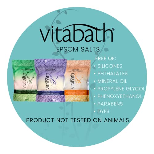 Vitabath Lavender Chamomile Epsom Salts Relaxing Detox Aromatherapy, Muscle Soreness & Body Ache Relieving Soak & Nourishing Skincare For Women & Men - Cruelty-Free - 36 Oz #TOP7