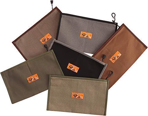 BULL TOOLSHeavy Duty 100% Dyed & Washed 15 Oz. Duck Canvas of 5MM Pure Brass Solid Zipper Tool Bag Organizer Multi Utility Tool Pouch