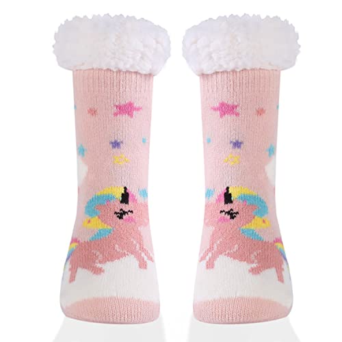 Bseical Kuschelsocken Kinder - Flauschig & Warm Mit Rutschsicherung - Für 8-12 Jahre - Perfekt Für Zuhause & Winter