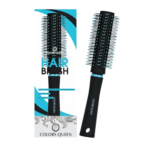 Image of Round Hair Brush with Strong & Flexible Bristles Having Anti-static ball Tips | Blow Dryer Hair Brush for Quick Curls, Waves | Hair Brush for Men & Women