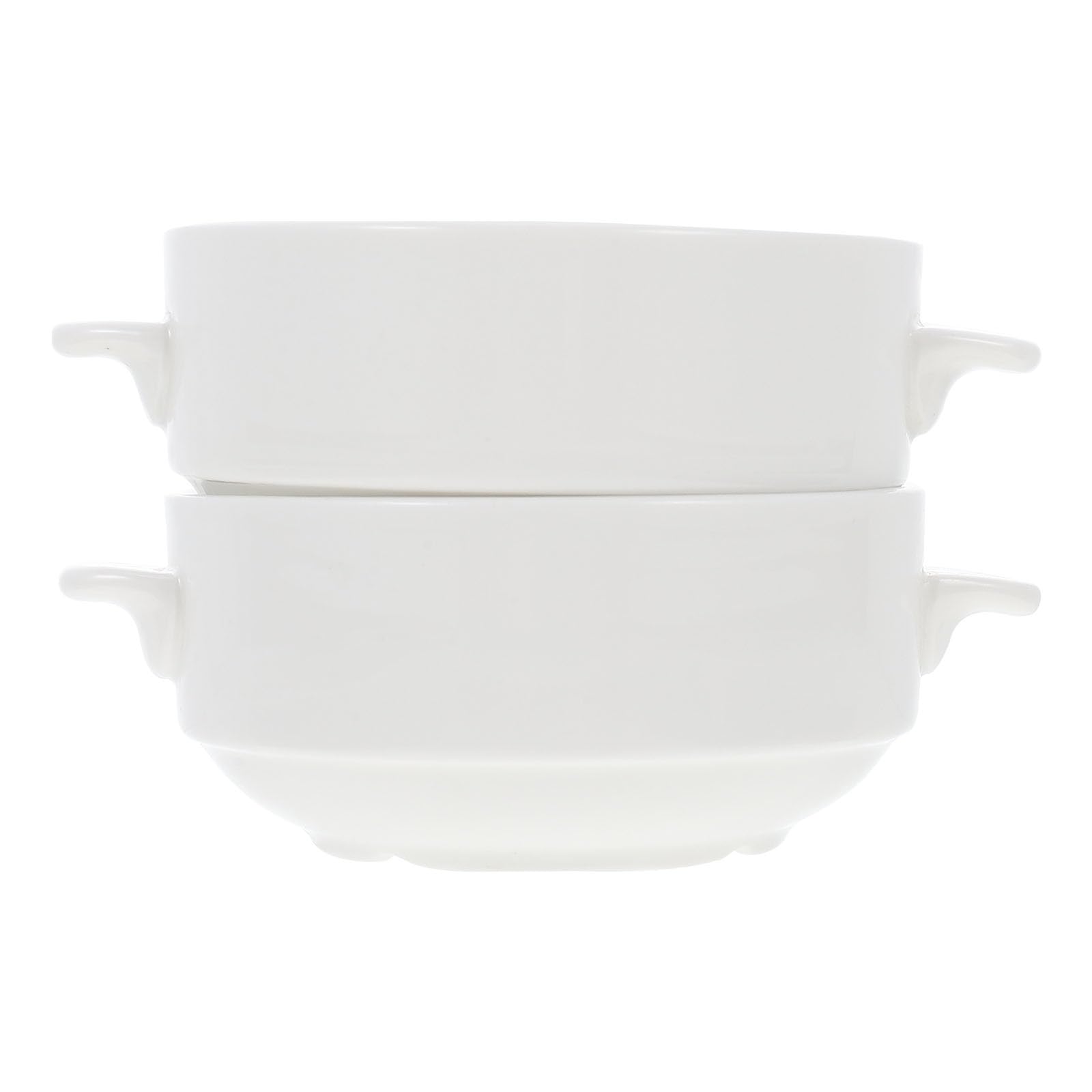 Tazones de Cerámica con Asas Dobles 2 Piezas Cuencos para Sopa y Cereales Utensilios de Cocina para Desayuno y Servir Resistentes y Fáciles de Limpiar Ideales para Uso