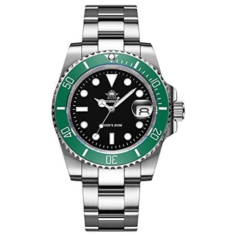 ADDIESDIVE Men's Luminous Ceramic Diver's Watch Cover