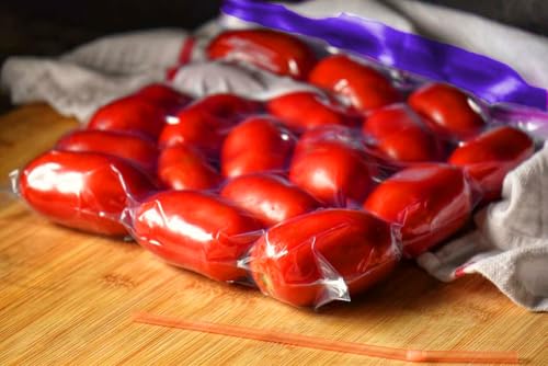 Image of 10 PCS Zip Lock Bag for Fridge | Slider Freezer Bags for Food Storage | Resealable Ziplock Pouch for Travel, Kitchen Organization | Freshness Easy Open Clear Bags BPA FREE -PURPLE-V963