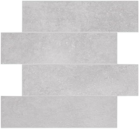 Avant Decor  8 azulejos  Azulejos de metro grandes compuestos de piedra  Azulejos de cocina para despegar y pegar  Azulejos de pared adhesivos