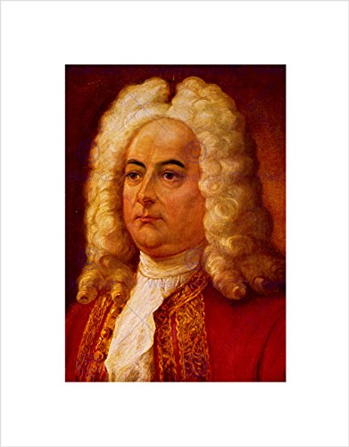 Wee Blue Coo Paintings PORTRAIIT Handel Classical Music Composer Framed Art Print B12X9872