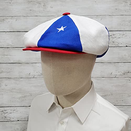 Emstate Patriotic American Flag Linen 8 Panel Applejack Newsboy Cap Made In Usa #TOP1